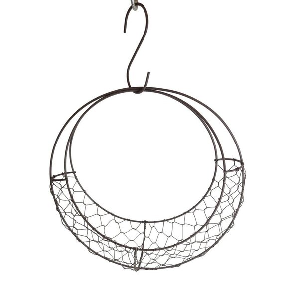 Metal Wire Hanging Basket Succulent Planter Garden Room Decor - Picture 1 of 10